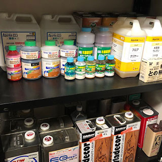 用途別に管理した塗料